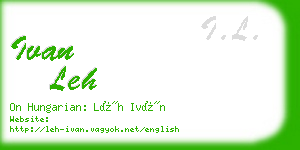 ivan leh business card